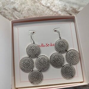 Stella & Dot Silver Earrings